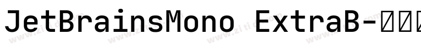 JetBrainsMono ExtraB字体转换